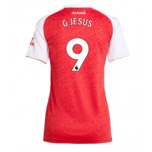 Fotbalové Dres Arsenal Gabriel Jesus #9 Dámské Domácí Oblečení 2025-26 Krátký Rukáv